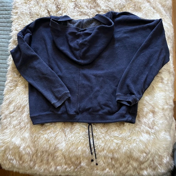 Aerie Navy Blue Hoodie Sweatshirt - Picture 4 of 5